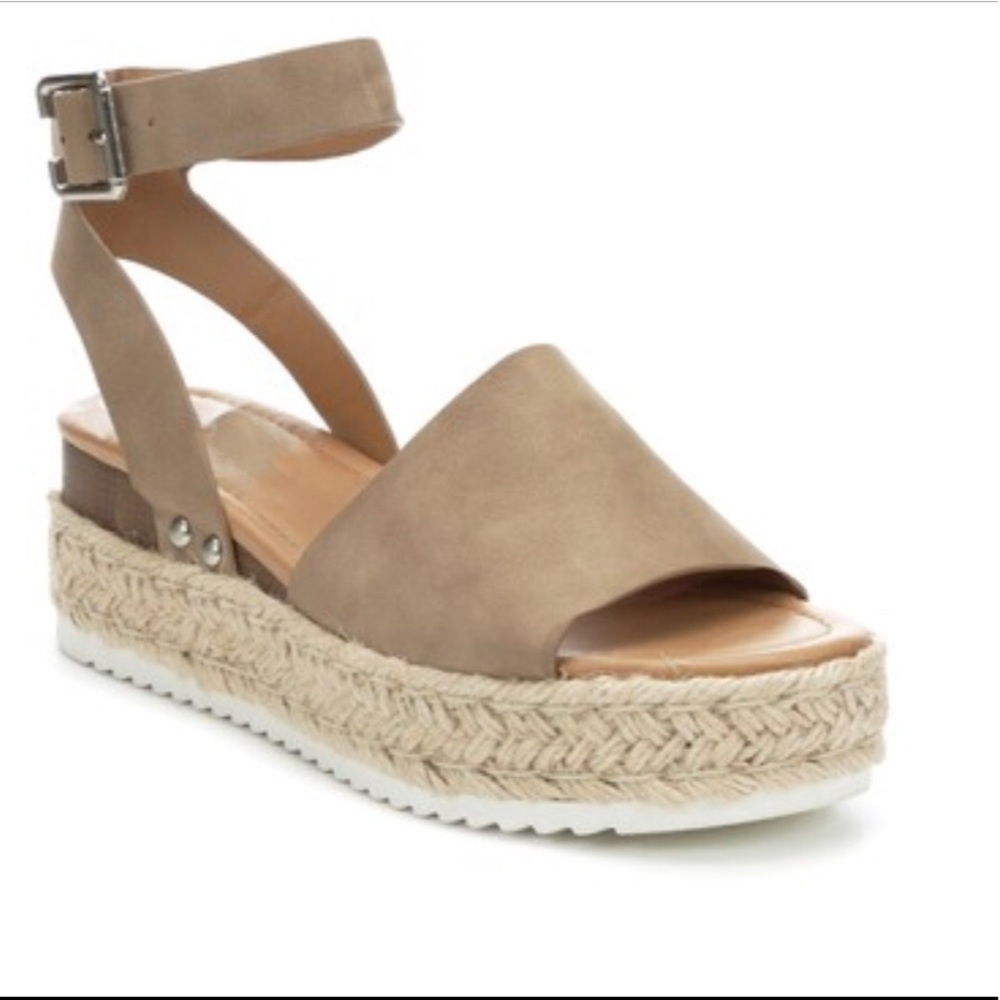 Espadrille Sandals-Taupe